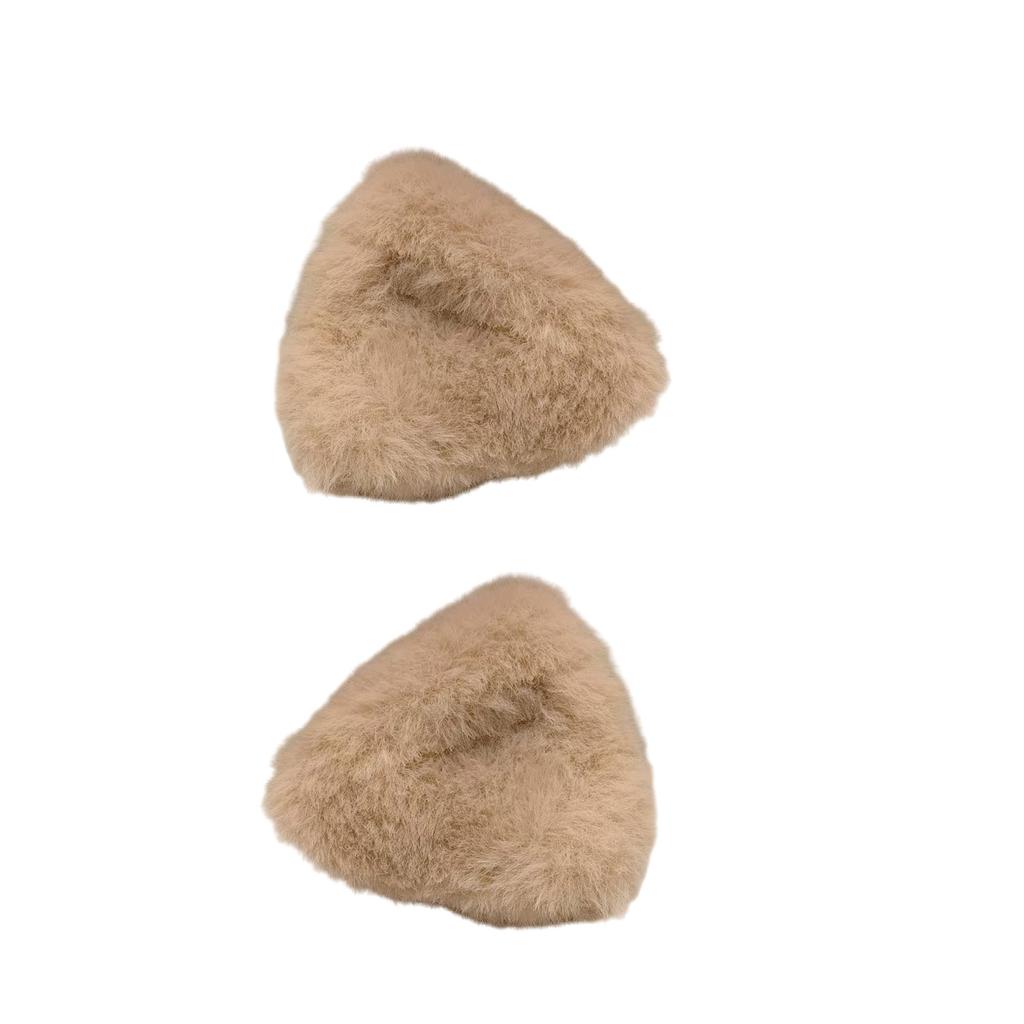 Sturdy Small Plush Cat Ear Hair Clips Lovely Cat Ear Hair Clips With Soft Plush Materials Comfortable Hair Accessory