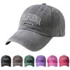 Unisex Embroidered Baseball Cap "California West Coast" Lettering Duckbill Cap  for Women & Men