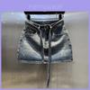 Vintage Denim Pencil Skirt With Flashing Design And Stretch For Summer Chic Women