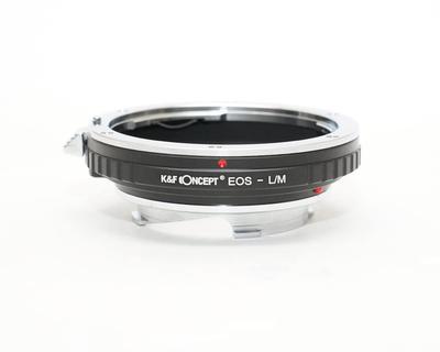 КОНЦЕПТ Адаптер объектива Canon EOS EF к креплению Leica M с салфеткой для объектива K&F (EF-S) эф-лм (КФЛМ)