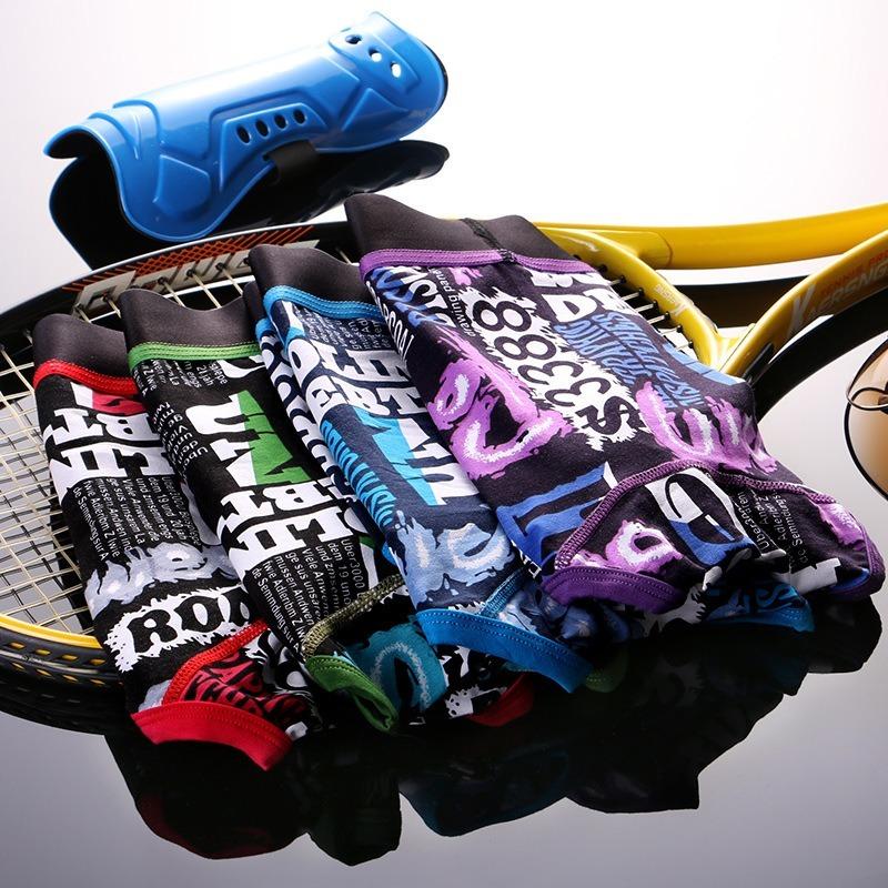 Мужское нижнее белье, мужские хлопковые трусы-боксеры