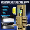 2Pcs 30000LM H4 LED Headlight Bulbs 9003 HB2 Led High Low Beam Motorcycle Headlamp Car Light 24pcs 3570 CSP Turbo  Auto Moto Lamp 6500K 12V