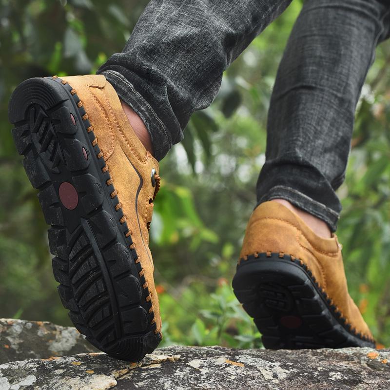 Мода 2024 года, новые мужские повседневные туфли, кожаные мокасины ручной работы, удобная мужская обувь, качественные мокасины из спилка на плоской подошве, мужские кроссовки