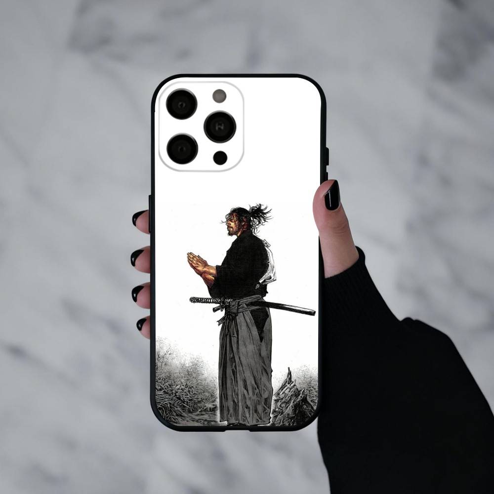 M-Миямото V-Скиталец M-Мусаси Чехол для телефона Силиконовый Мягкий Для IPhone 17pro 16 15 14 13 12 11 X XR Plus Pro Max Plus