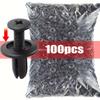 100pcs Automotive Fastener Clip Kit Mudguard Rivet Clips Car Body Push Pin Retainer Rivets Bumper Door Trim Panel Fixing Tools