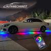 Colorful LED Strip Lights Car Bumper Door Decoration Sticker Underglow Light JDM Accessories Exterior Part for BMW Peugeot