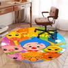 Custom Name Plim Plim Printed Round Rug Carpet Chair Rug Area Rug Entryway Doormats,for Office Chair Living Room Bedroom Kitchen Room.