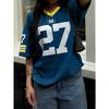 Summer Women's Tshirt No. 27 Couple Tee Breathable Football Jersey High Quanlity Tops Oversized Casual V-neck Tshirt Streetwear