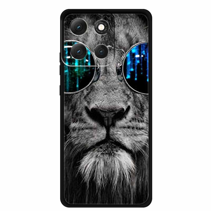 Чехол для Motorola Moto G86 Power 5G G 86 Power Мягкий ТПУ Силиконовые Задние Крышки Для Moto G86 Power Животные Расписной Тигр Лев Чехол