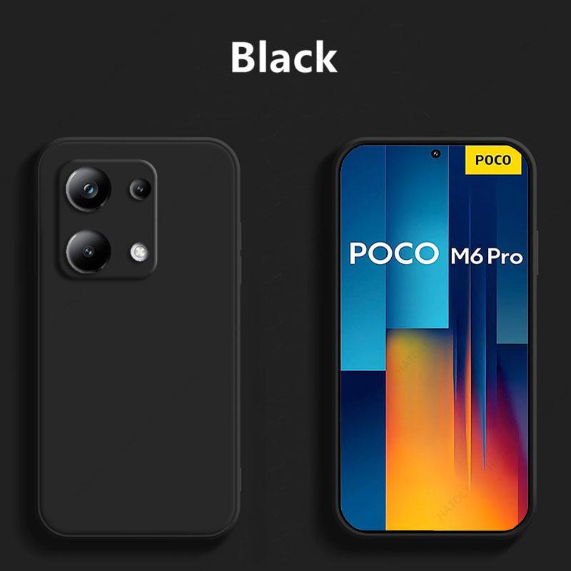 Чехол для Xiaomi Poco M6 Pro 4G Чехол для Xiaomi Poco M6 Pro 4G Мягкий силиконовый чехол для телефона с защитой от царапин для Poco M6 Pro 4G