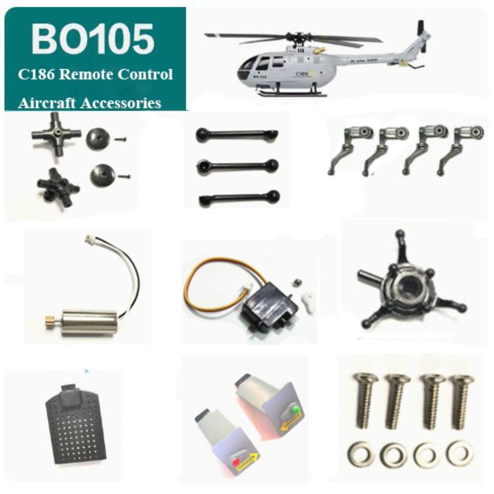 Universal C186 Remote Control Parts Aircraft Accessories Servo Motor Rotor Universal Battery Case