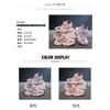 Girls' Sandals Summer New Breathable Button Mesh Shoes Children's Sports Beach Shoes Fashionable Lightweight Soft Sole