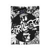 Вязаный плед Gorillazs Rock Music, легкий фланелевый плед для путешествий на открытом воздухе, одеяло для спальни