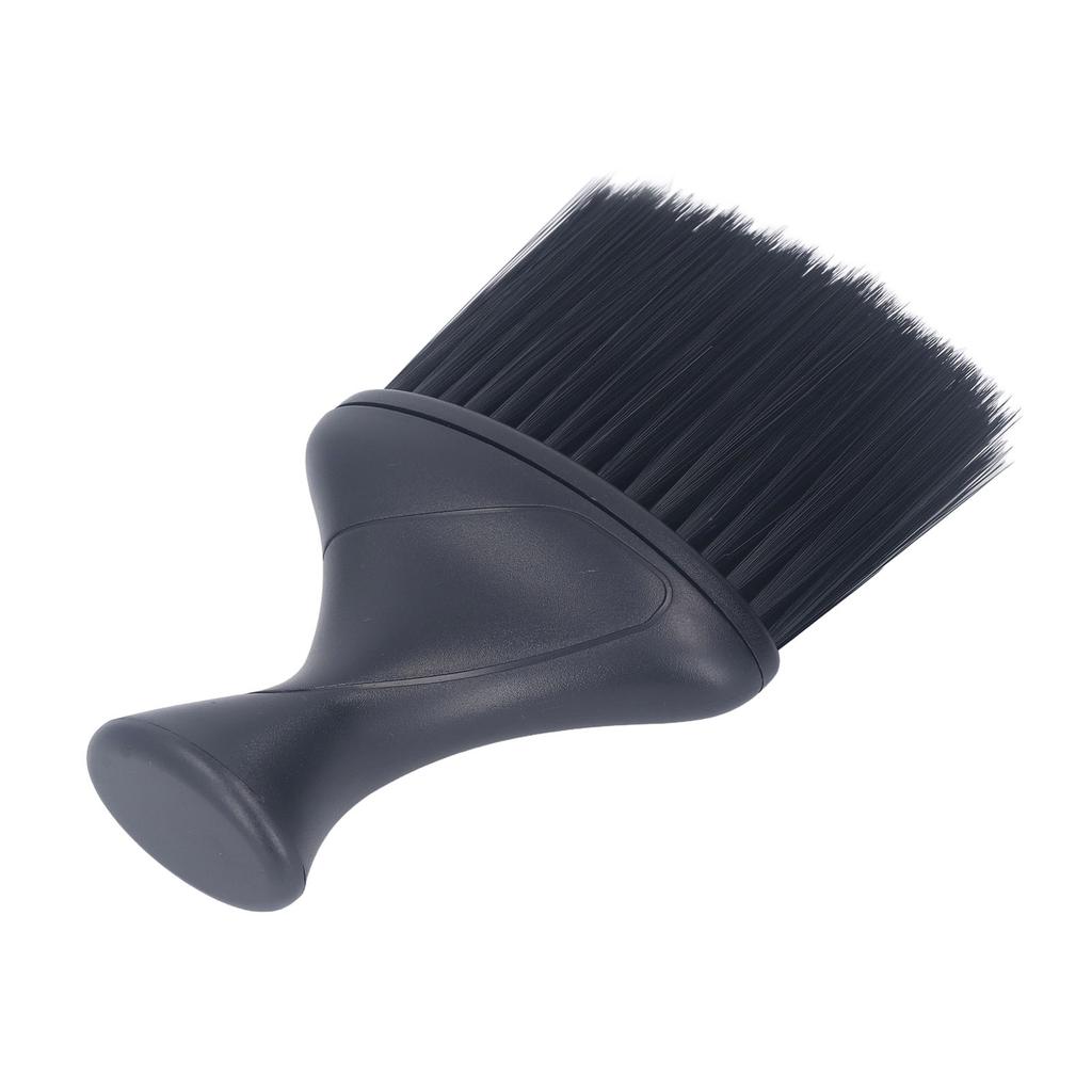 Black Neck Hairbrush Neck Duster Cleaning Brush Black Oblate Neck Hairbrush Soft Nylon Barber Duster Brush Nylon Neck Hairbrush