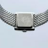 SEIKO CREDOR квадратные с бриллиантами две белых серебристых 1E70-0BY0 безель, форма, женские наручные часы, стрелки, циферблат, отделка