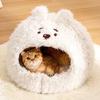Warm Cat Bed Pet House Kitten Cave Cushion Cat House Warm Sleeping Dog Basket Tent Small Dog Mat Supplies Bed For Cats