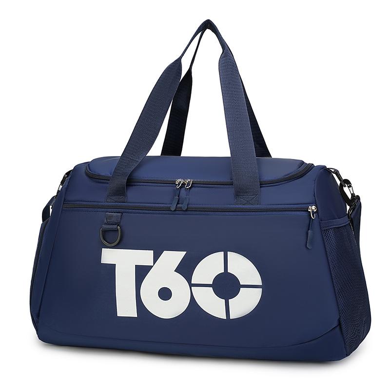 Multifunctional gym bag with separate compartments for wet and dry items, independent shoe compartment, multi-purpose travel bag, sports training