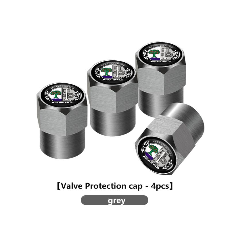 For AMG Car Aluminum Alloy Tire Valve Stem Caps Decorative Tires Dustproof Accessories Benz CITAN VITO SPRINTER CLS SLK W202 ZK1