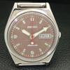 AUTOMATIC VINTAGE SEIKO JAPAN 6309A MENS BROWN COLOR DIAL WATCH a700512-5