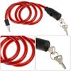 Chain Cable Anti-Theft Bike Accessories Scooter Safety Steel Spiral Cable Bicycle Lock With 2 Keys