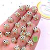 50pcs Colorful Resin Glitter Mini Green Love Frog Flatback Rhinestones & Decorations