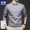 Мужская клетчатая рубашка с длинным рукавом Luo Meng в стиле business casual