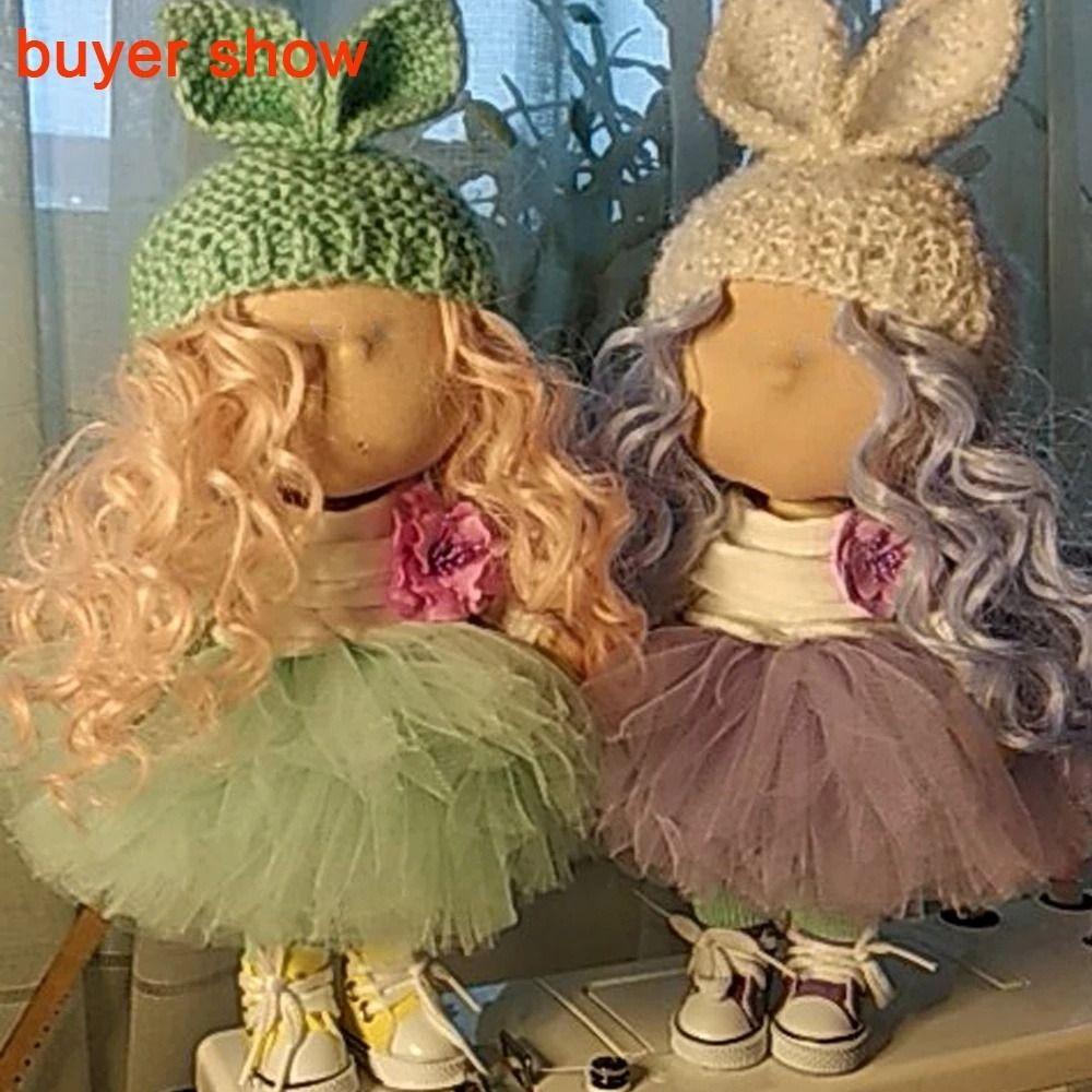 1/6 Doll High-Temperature Gold Brown 15*100cm Doll Periwig Doll Curly Wigs Doll Hair Wig Doll Hair