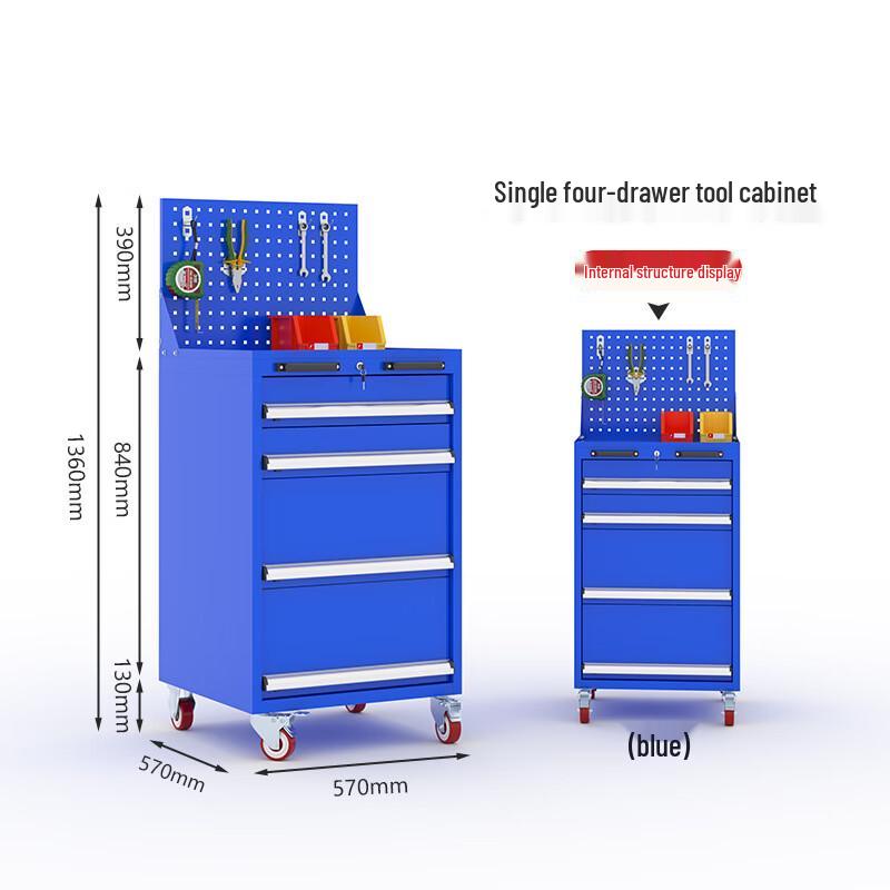 Heavy-Duty Metal Tool Storage Cabinet for Workshop and Garage.
