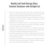 HOMLLY Стеклянный контейнер для хранения продуктов Luft с герметичной крышкой (X3ШТ)
