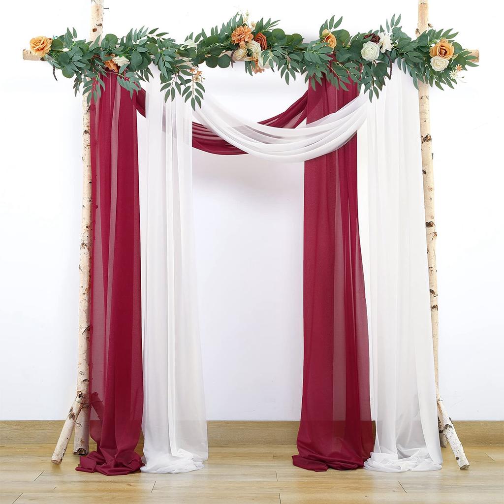 Свадебная арка драпировка шифоновая ткань драпировка занавеска драпировка свадебный сценический фон драпировка подвесной декор церемония прием декор