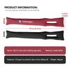 Hub Caps 2pcs Two-color Patchwork Suede Material Car Seat Gap Filler For Volkswagen VW Golf 4 5 6 7 Polo Jetta Sagitar Magotan P