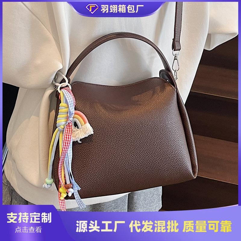 Популярная сумка женская новая универсальная простая сумка-мессенджер портативная сумка-ведро