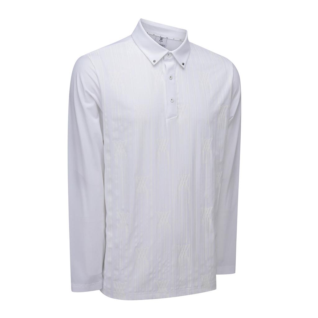 ANEW GOLF Men Artwork Point Long T-Shirt_Wh