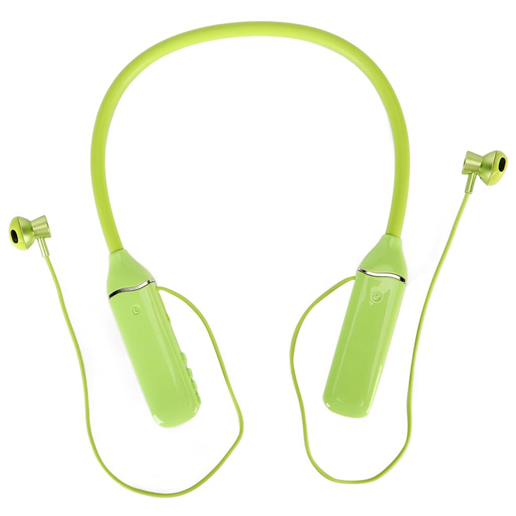 Bluetooth-наушники с шейным ободом, светодиодный индикатор питания, воспроизведение карт памяти, магнитные наушники-вкладыши, гарнитура с
