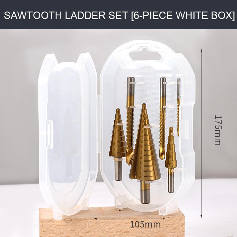 HSS Step Drill Bit Set 4-12/20/32mm Metal Twist Drilling