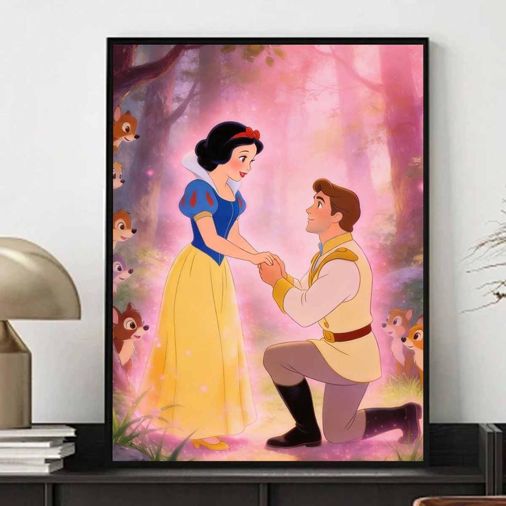 Disney Diamond Paint Mosaic Art Painting Kit Snow White And Prince Handmade DIY Home Decor