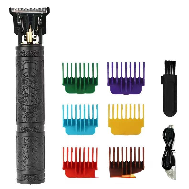 Винтажная электрическая беспроводная машинка для стрижки волос T9, профессиональный парикмахерский триммер для волос, машинка для стрижки бороды, бритва для мужчин, праздничный подарок
