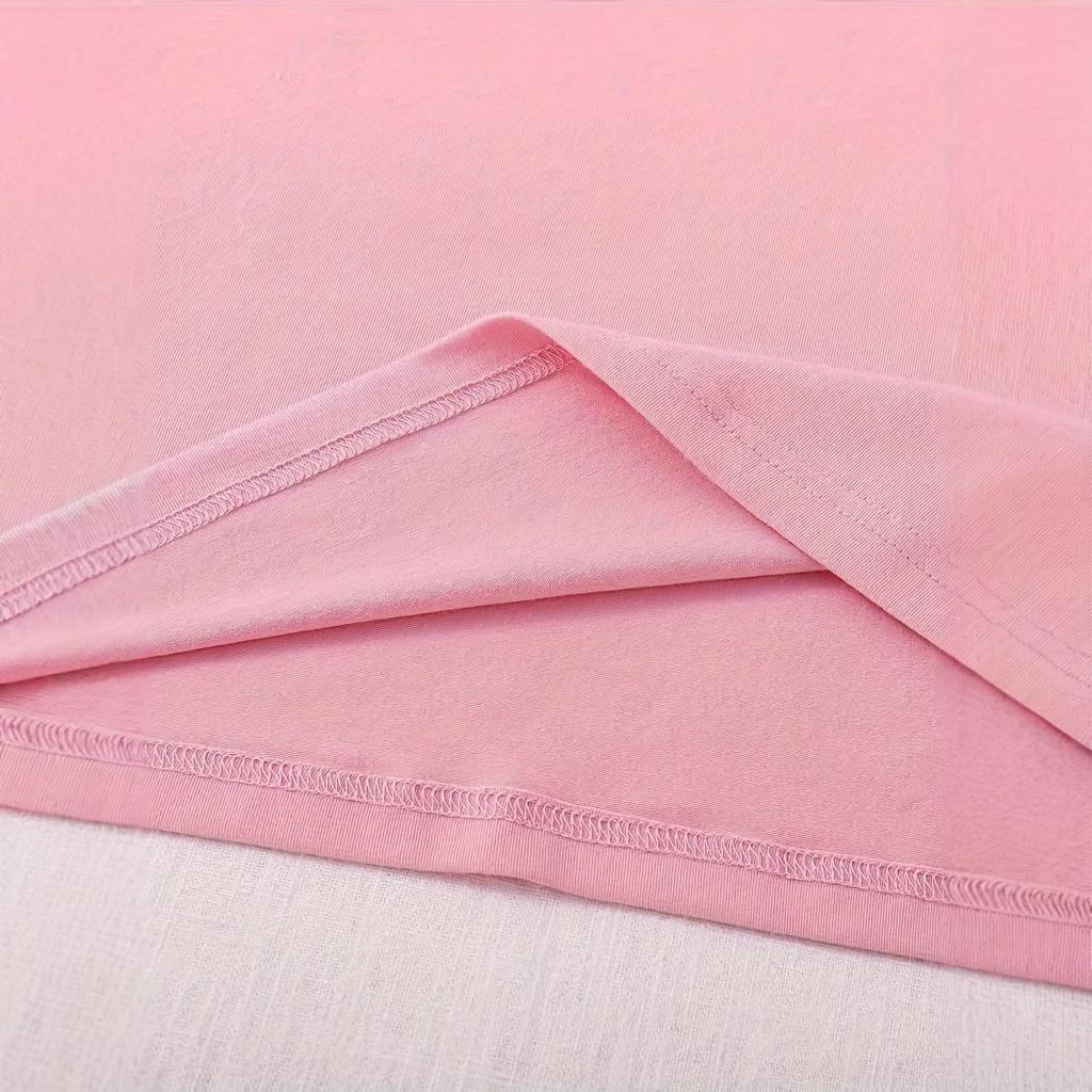 Girls' Birthday Princesse Round Neck Short Sleeve T-shirt Summer Casual Children's T-shirt