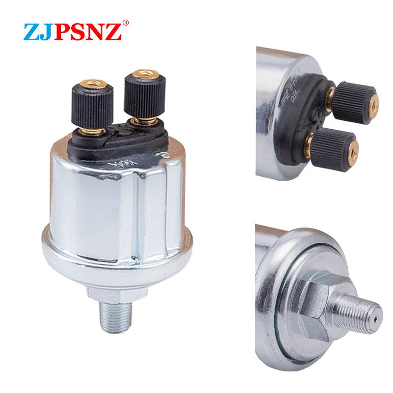 Датчик давления масла VDO 1/4NPT 1/8NPT 10MM 13MM Универсальный 0-10 Бар Нержавеющая сталь Резьбовая пробка Датчик давления с сигнализацией Универсальный
