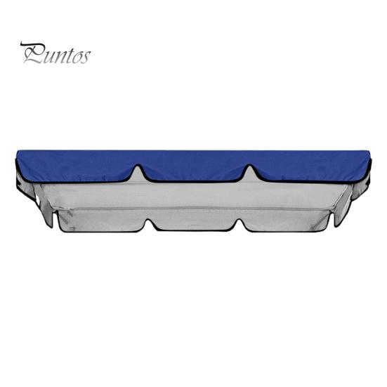Swing Chair Canopy Replacement Waterproof Anti-UV 2-3 Seater Swing Chair Top Cover Outdoor Garden Porch Patio Swing Seat Sun Shade Awning