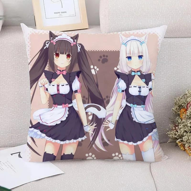 Наволочка Подушка NekoPara Диванные подушки Подушка для пары Наволочки x Чехлы для декоративных подушек Наволочки Осенний декор Дом