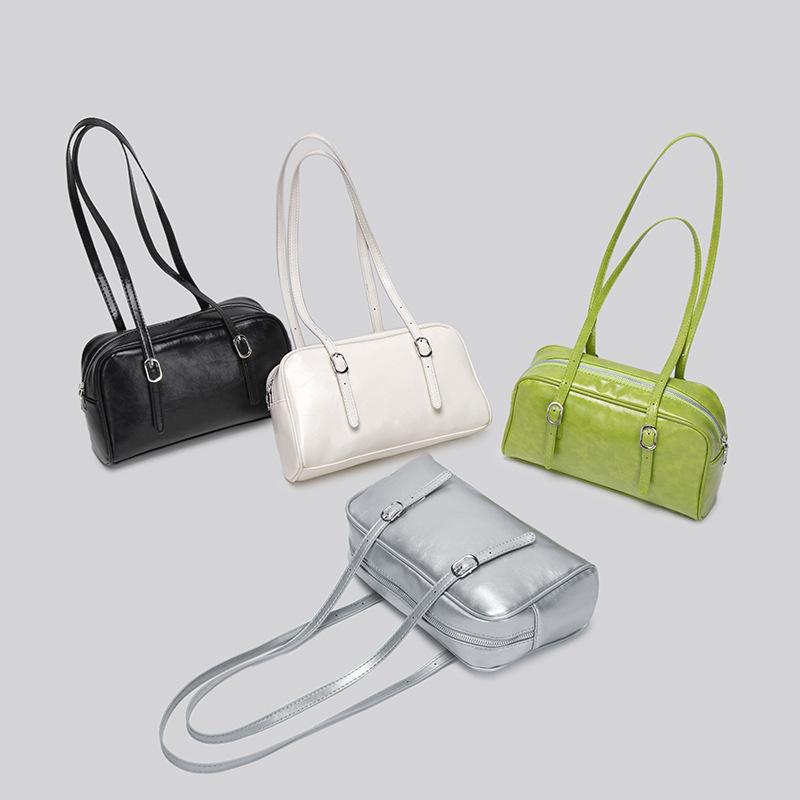 Сумка через одно плечо подмышкой осень и зима изысканная универсальная текстура нишевая корейская серебряная сумка-тоут для женщин