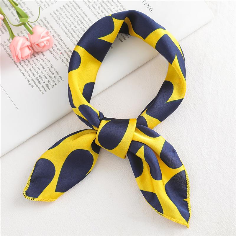 50 * 50 см шелковые шарфы весна и осень универсальное украшение профессиональные маленькие квадратные шарфы защита шеи связывающая сумка