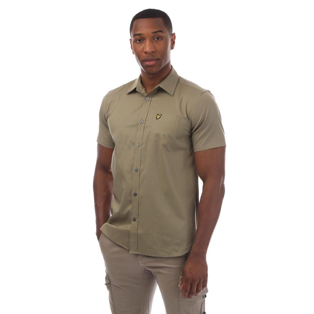 Lyle & Scott Mens Poplin Short-Sleeved Shirt
