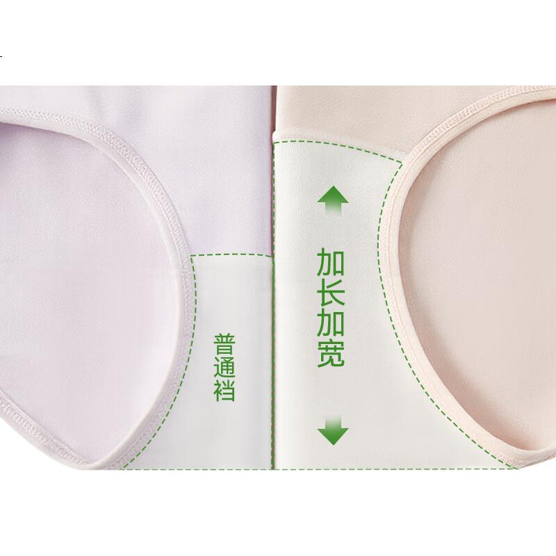 MIIOW Женское нижнее белье, combed pure cotton класса А, 10А антибактериальное, удлиненная хлопковая ластовица, мягные и дышащие трусики-слипы, 5 шт., XL