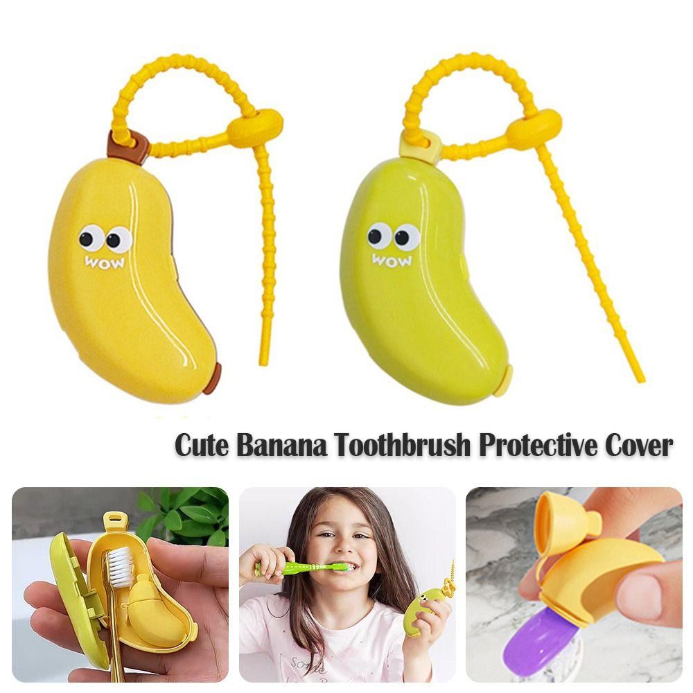 Portable Toothbrush Case Cap Brush Protect Toothbrush Dust Cap Cover for Bathroom Supplies