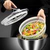 Vegetable Fruit Dryer Drainer Stainless Steel Centrifuge Dehydrator Salad Spinner Clean Salad and Fruit Vegetables Kitchen Tools