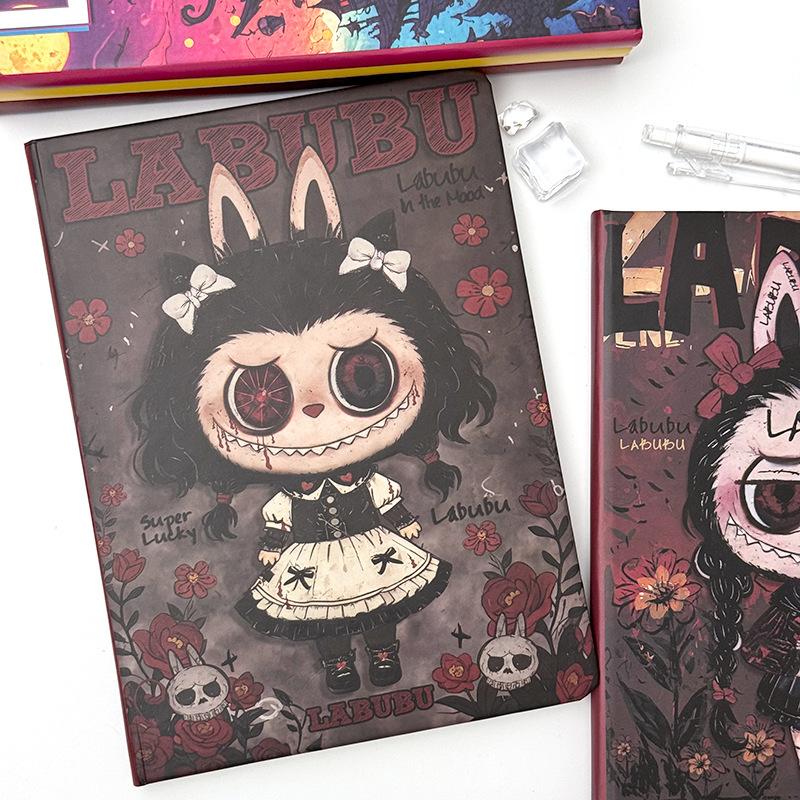 Labub A5 Notebook High-value Cartoon Horizontal Line Book Cartoon Hand Account Book Student Super Thick Notepad
