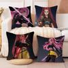K-pop Охотники на демонов Мира Наволочки Мультяшный диван Декоративный дом Двусторонняя печать Короткий плюш Милая наволочка