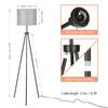 Pulling Switch Tripod Floor Lamp Modern Design Standing Light with Linen Lampshade for